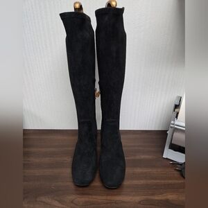 Gentle Souls By Kenneth Cole Size 8 Black Leather Ella Stretch Boot